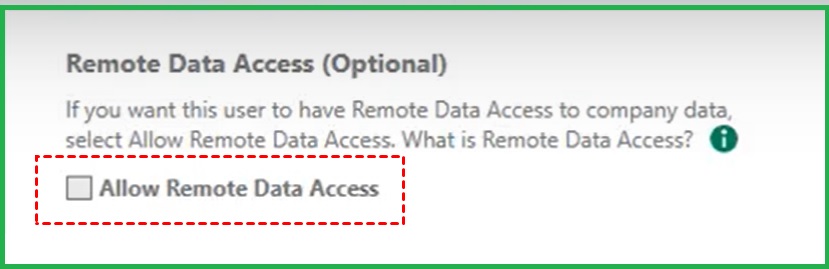 Allow Remote Data Access