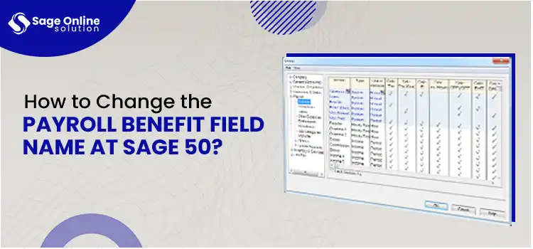 Rename a Payroll Field in Sage 50